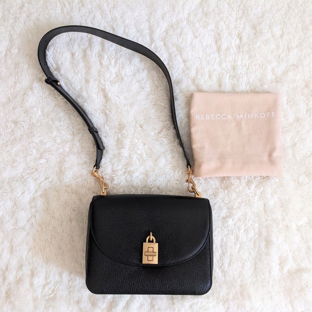 NWT Rebecca Minkoff Love Too Large Shoulder Crossbody Bag (Black)